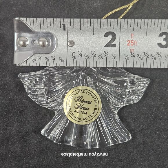 Princess House Lead Crystal Angel Christmas Ornament in Box #837 VINTAGE - Picture 4 of 8